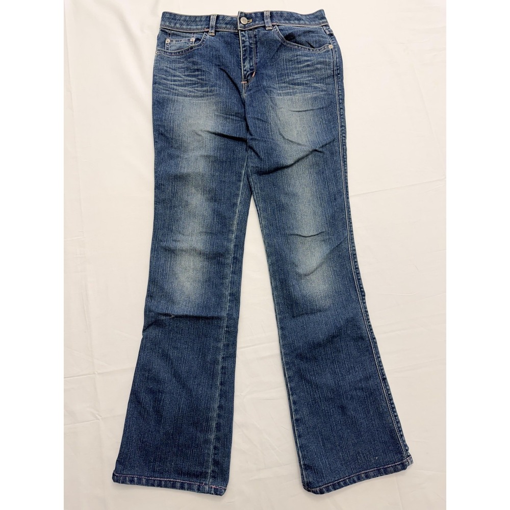Texwood Bootcut Jeans Womens 14 Blue Med Wash Mid Rise Regular Fit 32x31